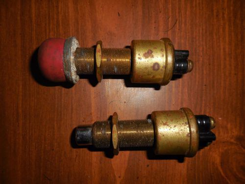 2 lot brass push -button starter switch rat rod trucks trailer