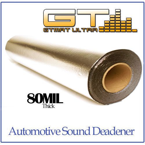 New 10sqft (36in wide single roll) gtmat 80mil ultra sound deadener dampening