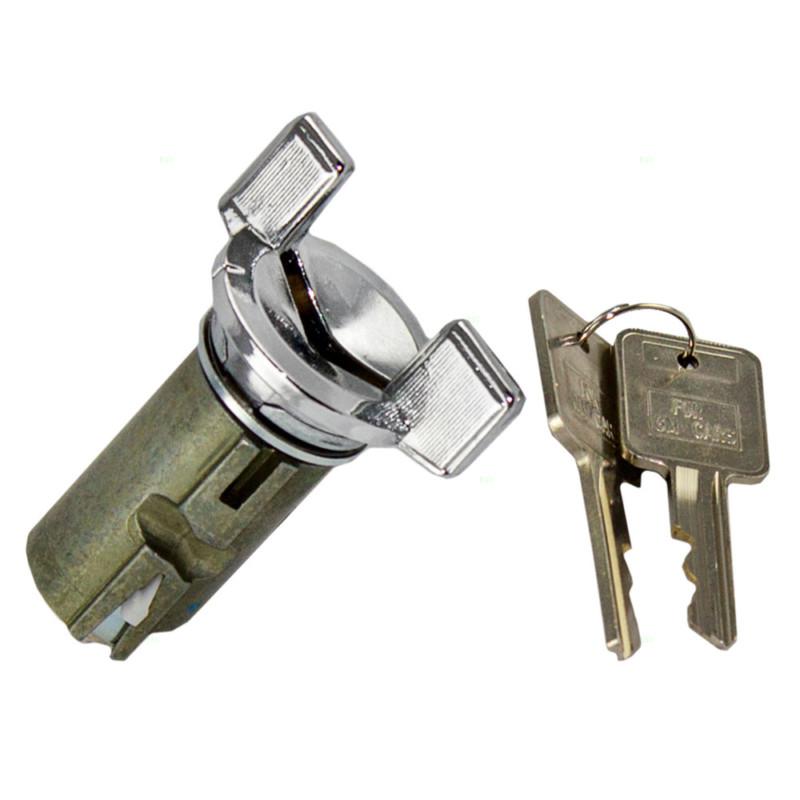 New all coded ignition lock cylinder chrome with keys 79-10 gmc various models