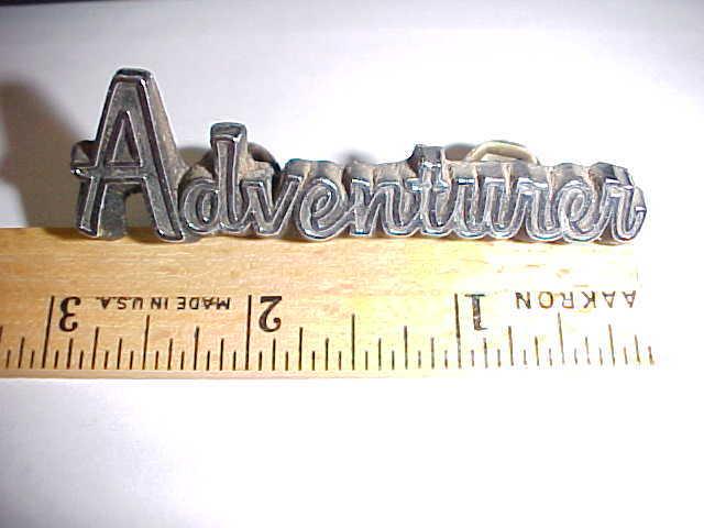 1970's - 1980 dodge pickup adventurer dash emblem truck glovebox