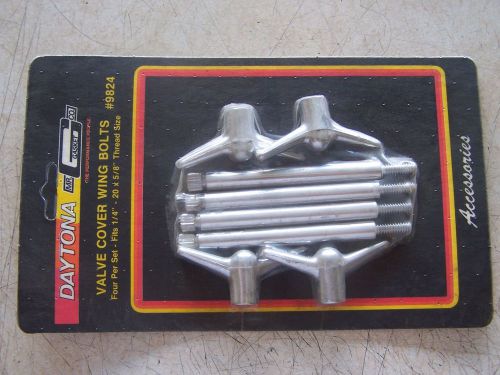 Mr gasket 9824 chrome steel valve cover wing bolts for sb chevy &amp; others