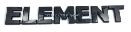 Genuine honda black element sc emblem 75722-scv-a20zb new oem