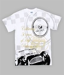 Carroll shelby*cobra*short sleeve shirt*white*men's large*new with tags