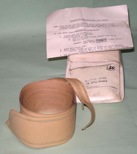 1974 opel manta nos body stripe kit - white - mc-74-39