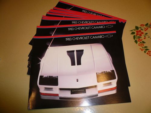1983 chevrolet camaro sales brochure z28 berlinetta lot of 10 package