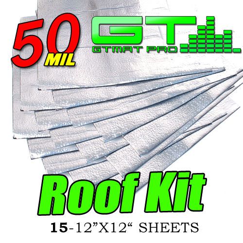 New gtmat pro roof kit sound deadener noise pack deadening dampening pad kit