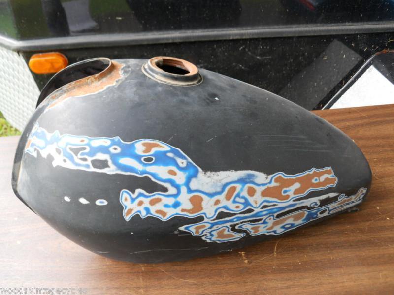 Harley-davidson aermacchi gas tank 61010-74p used 1974-75 sx175/250 clean inside