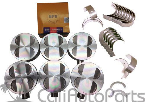 92-97 honda isuzu 3.2 6vd1 sohc pistons &amp; rings main rod engine bearings