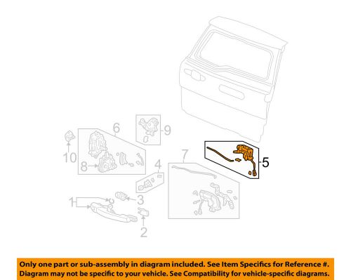 Honda oem 02-06 cr-v back glass-lock 74805s9a003