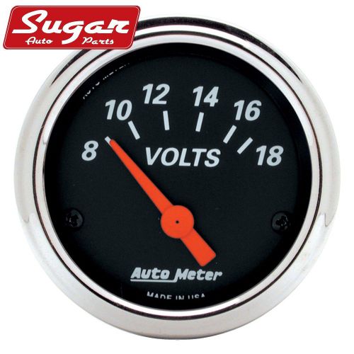 Find Auto Meter 1483 Designer Black; Voltmeter Gauge in United States