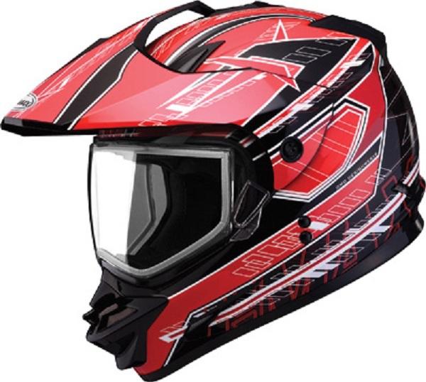 New 2014 2xl gmax gm11s nova red/black/white snow sport snowmobile helmet dot 