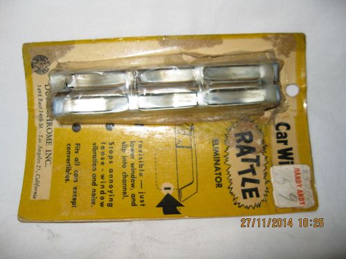 Vintage 1950&#039;s-60&#039;s car window rattle eliminator (pair) , mint in original pack!
