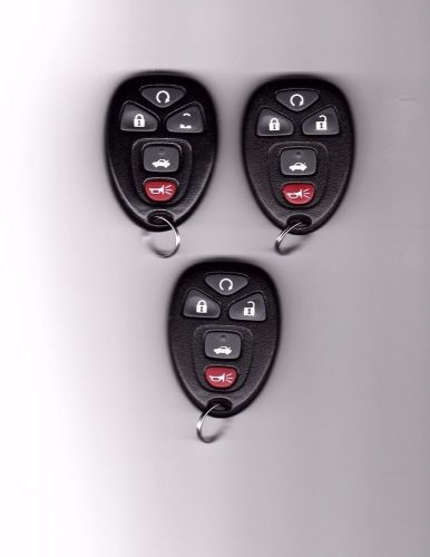 Lot of 3 remote keyless entries for 2004-2012 chevy malibus &amp; others 22733524