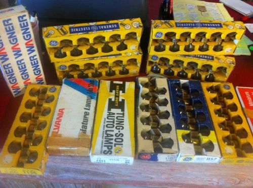 Mixed lot of vintage auto lamps/lights bulbs ge, westinghouse wagner 12v