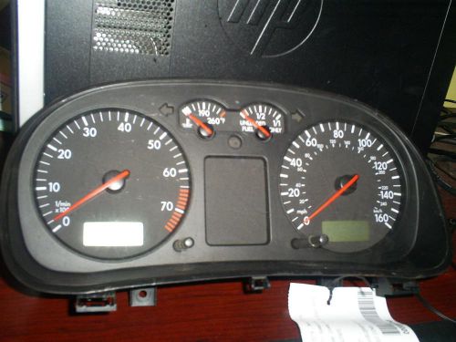Volkswagen jetta speedometer cluster; (cluster), sdn, 2.8l (6 cyl), mph 01