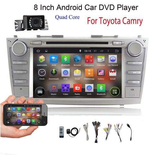4-core 8&#034; android in dash car stereo dvd player for toyota camry 07 08 09 10 11