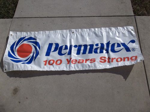 Permatex 100 years strong banner-23-1/2" x 69"-excellent condition