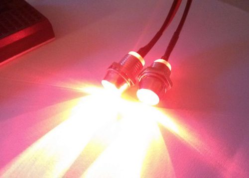 2* 12v 9v red  dummy fake car motorcycle alarm alternating flashing  leds light