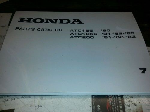 Honda atc parts manual