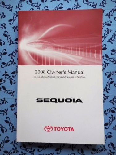 2008 toyota sequoia owners manual book guide oem