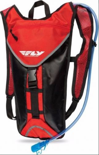 Fly racing hydration pack hydro water drink system reflective 70 oz bladder red