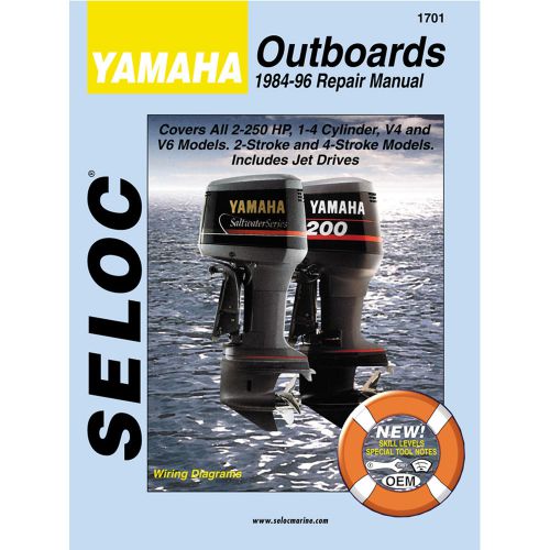 Seloc service manual - yamaha outboards - 4 stroke - 1984-96 -1701