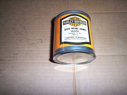 Harley knucklehead flathead panhead quick drying enamel black 1/2 pint 98601-c