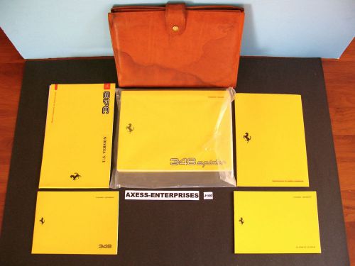 1994 1995 ferrari 348 spider owners manual drivers books schedoni pouch set j106
