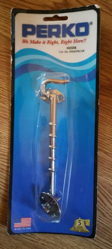 New old stock perko 0956dp8chr cabin door 6&#034; inch hook chrome plated bronze