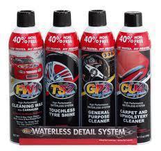 Fw1 detail cleaner kit /waterless wax kit 4 cans includes fw1, ts2 , gp3 and cu4