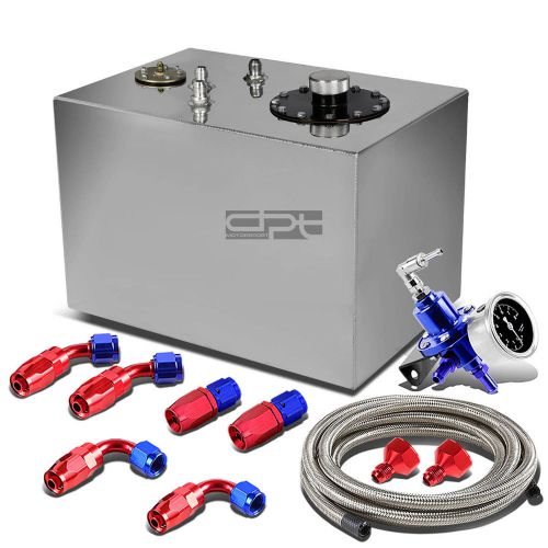 12 gallon top-feed aluminum reserved tank+cap+line kit+pressure regulator blue