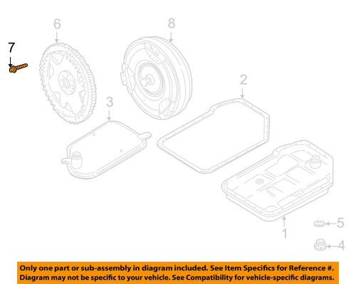 Porsche oem 01-05 911 3.6l-h6 transmission-plate bolt 90006736901