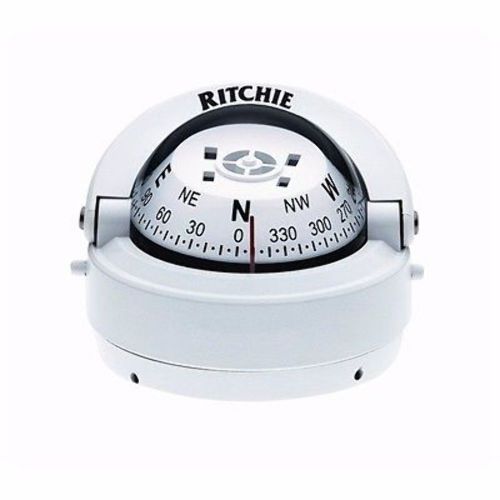 Ritchie explorer compass s-53w surface mount designer white md