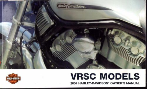 2004 harley davidson motorcycle vrsc owner's manual p/n 99736-04  (723)