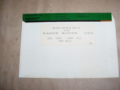 Range rover microfiche 1987-1989