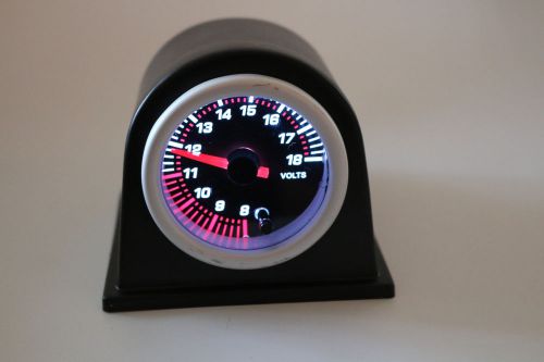 7 color selectable stepper volt meter 12 smk lens gauge back lit 40 srs w/ pod