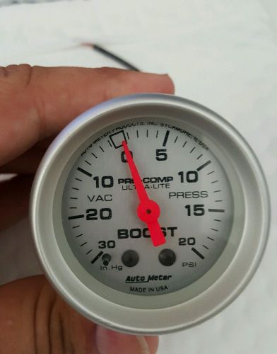 Boost gauge 2&#034; pro comp ultra lite auto meter
