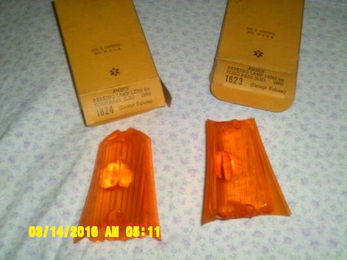 1960 ford car (except falcon) amber parking lamp lenses, right and left