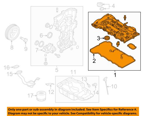 Kia oem 14-15 forte-engine valve cover 224102e210