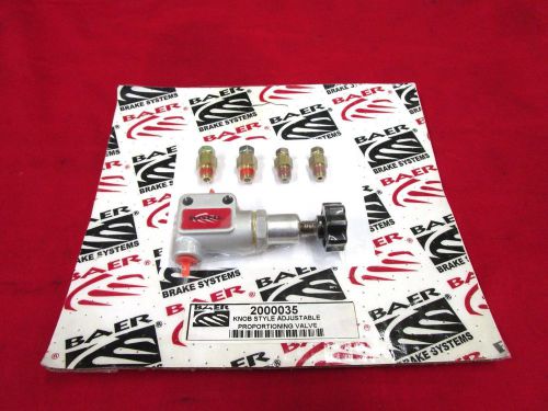 New 2000035 baer proportioning brake valve with fittings