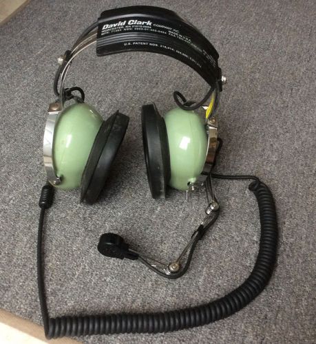 Nice david clark h10-66 aviation headset &amp; microphone