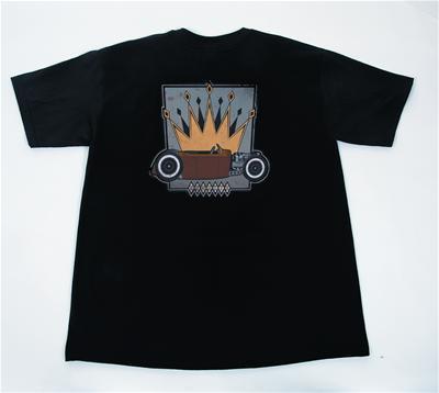 Ghh t-shirt short sleeve cotton black vintage snooky's logo men's 3x-lg each