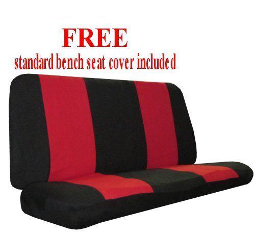 Red Black Comfort Car Truck SUV Seat Covers w/ Steering Wheel & Shoulder Pads #A, US $32.13, image 2