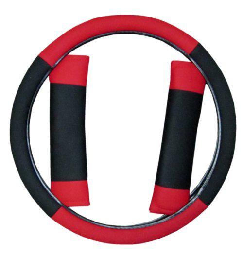 Red Black Comfort Car Truck SUV Seat Covers w/ Steering Wheel & Shoulder Pads #A, US $32.13, image 7