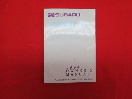 1997 subaru legacy owners manual guide book