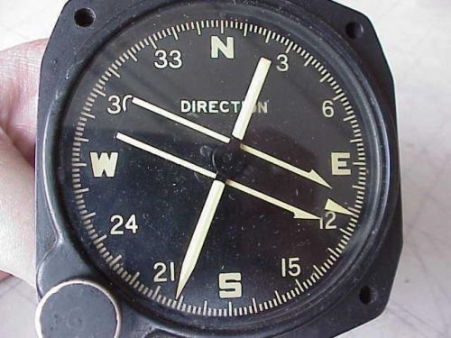 Vintage bendix magnesyn indicator compass af42 military #10061-1e-b1