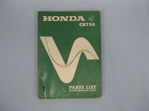 Honda cb750 - parts list manual - original, 1969, cb750k0