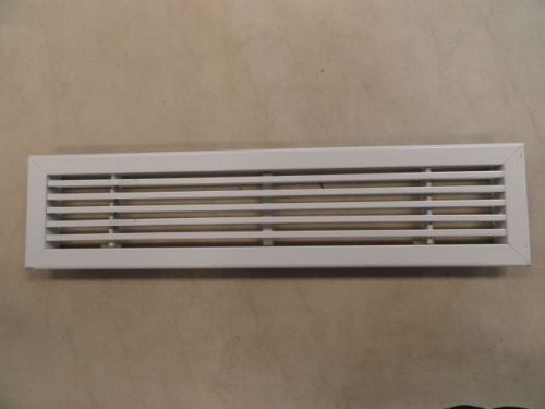 Metal vent cover white 18 1/4&#034; x 4 3/8&#034; marine boat