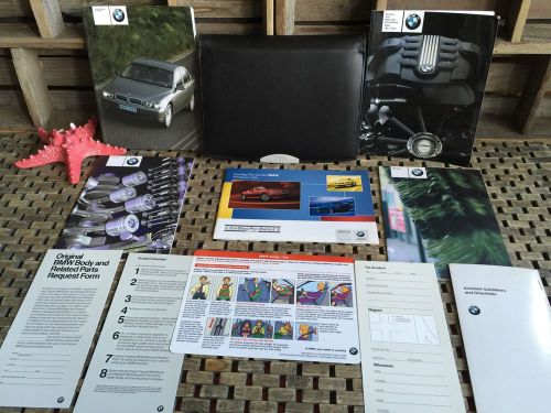 2002 bmw 745i 745li owners manual + navigation section fast shipping!!!!