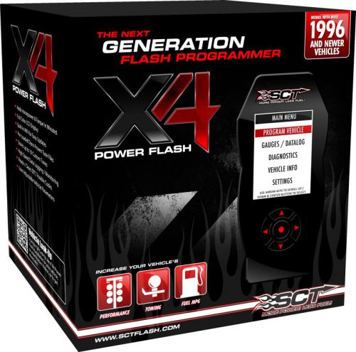 Sct 96-16 ford cars &amp; trucks (gas &amp; diesel) x4 power flash programmer (7015)